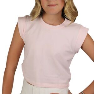 CAP SLEEVE TEE - PINK